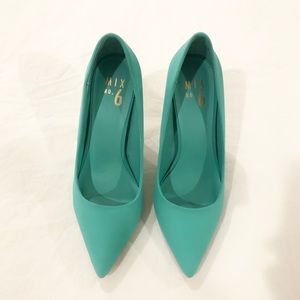 Mix No. 6 Pointed Toe Flat Matte Teal